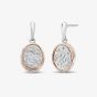 Clogau Tree of Life Silver Filigree Oval Dropper Earrings 3STOL764