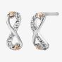 Clogau Ladies Tree Of Life Sterling Silver Infinity Topaz Stud Earrings 3STOL853
