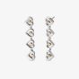 Clogau Tree Of Life Silver Heart Drop Stud Earrings 3SHEA884