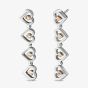Clogau Tree Of Life Silver Heart Drop Stud Earrings 3SHEA884
