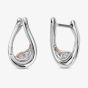Clogau Two Colour Past Present Future Twist Hoop Earrings 3SPPF962