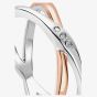 Clogau Ripples Cross Over White Topaz Ring 3SRPP0209