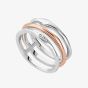 Clogau Ripples Triple Band White Topaz Ring 3SRPP0210