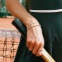 D.Louise Yellow Gold Tone Plated Stainless Steel Cubic Zirconia Tennis Bracelet GB-043