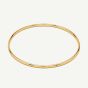 D.Louise Yellow Gold Tone Plated Stainless Steel Classic S/M Bangle SKB-09-02