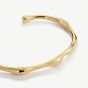 D.Louise Yellow Gold Tone Plated Stainless Steel Bamboo Bangle SKB-12-01