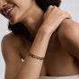 D.Louise Yellow Gold Tone Plated Stainless Steel Bamboo Bangle SKB-12-01