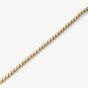 D.Louise Yellow Gold Tone Stainless Steel Bezel Set Tennis Bracelet SKB-055