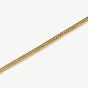 D.Louise Yellow Gold Tone Plated Stainless Steel Classic Friendship Bracelet SKB-63