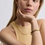 D.Louise Yellow Gold Tone Plated Stainless Steel Classic Oval M/L Bangle YBB-014-02