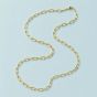 D.Louise Yellow Gold Tone Plated Stainless Steel Paperclip Chain GN-010