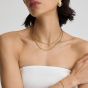 D.Louise Yellow Gold Tone Plated Stainless Steel Paperclip Chain GN-010