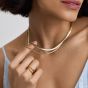 D.Louise Yellow Gold Tone Plated Stainless Steel Snake Chain GN-004