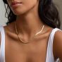 D.Louise Yellow Gold Tone Plated Stainless Steel Snake Chain GN-004
