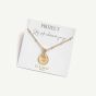 D.Louise Yellow Gold Tone Plated Stainless Steel St.Christopher Pendant THN-21