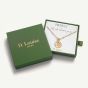 D.Louise Yellow Gold Tone Plated Stainless Steel St.Christopher Pendant THN-21