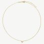 D.Louise Yellow Gold Tone Plated Stainless Steel Mini Heart Pendant THN-61