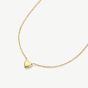 D.Louise Yellow Gold Tone Plated Stainless Steel Mini Heart Pendant THN-61
