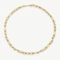 D.Louise Yellow Gold Tone Plated Stainless Steel Eternal Link Chain NAN-06