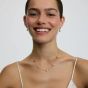 D.Louise Yellow Gold Tone Plated Stainless Steel Bubble Heart Necklace NAN-14
