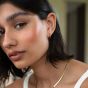 D.Louise 14ct Yellow Gold Plated Stainless Steel Essential Extra Small Hoop Earrings GE-067