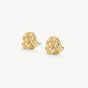 D.Louise Yellow Gold Tone Plated Stainless Steel Knot Stud Earrings YBE-14