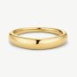 D.Louise Yellow Gold Tone Plated Stainless Steel Dome Ring YBR-005