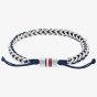 Tommy Hilfiger Braided Stainless Steel Navy Nylon Bracelet 2790511