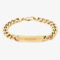 Tommy Hilfiger Clash Gold Plated Logo Curb Chain Bracelet 2790580