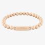 Tommy Hilfiger Ladies Rose Gold Tone Beaded Bracelet 2780936