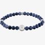 Tommy Hilfiger TH85 Mens Blue Lapis Lazuli Beaded Bracelet 2790608