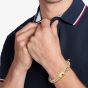 Tommy Hilfiger Gold Tone Braided Logo Clasp Bracelet 2790648