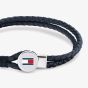 Tommy Hilfiger Bruce Braided Blue Leather Bracelet 2790656