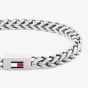 Tommy Hilfiger Stainless Steel Braided Logo Clasp Bracelet 2790647