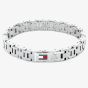 Tommy Hilfiger H-Link Silver Tone Stainless Steel Bracelet 2790682