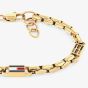 Tommy Hilfiger 3D Flag Metal Gold Plated Bracelet 2790675
