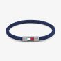 Tommy Hilfiger Blue Braided Fabric Bracelet 2790740