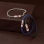Tommy Hilfiger Blue Braided Fabric Bracelet 2790740