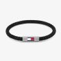 Tommy Hilfiger Black Braided Fabric Bracelet 2790741