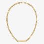 Tommy Hilfiger Clash Gold Plated Logo Curb Chain Necklace 2790578