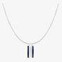 Tommy Hilfiger Parker Mens Stainless Steel Dog Tag Pendant Necklace 2790599