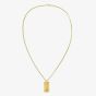 Tommy Hilfiger Mens Jameson Gold Dog Tag Necklace 2790628