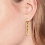 Tommy Hilfiger Gold Plated Contrast Link Chain Dropper Earrings 2780786