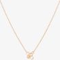 Rose Gold Plated Cubic Zirconia Tiny Bee Necklace BF1-RGP-CZ