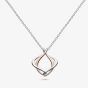 Kit Heath Sterling Silver & Rose Gold Plated Alicia Rose Petite Necklace 90018RRP