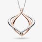 Kit Heath Sterling Silver & Rose Gold Plated Alicia Rose Grande Slider Necklace 90020RRP