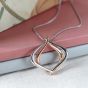 Kit Heath Sterling Silver & Rose Gold Plated Alicia Rose Grande Slider Necklace 90020RRP