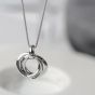 Kit Heath Sterling Silver Bevel Trilogy Necklace 9169RP