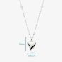 Kit Heath Desire Kiss Midi Heart Ball Chain Pendant 90500RP