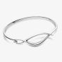 Kit Heath Sterling Silver Entwine Twine Twist Hinged Bangle 70224RP